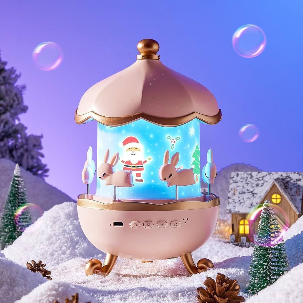 Rotating Rabbits Night Light