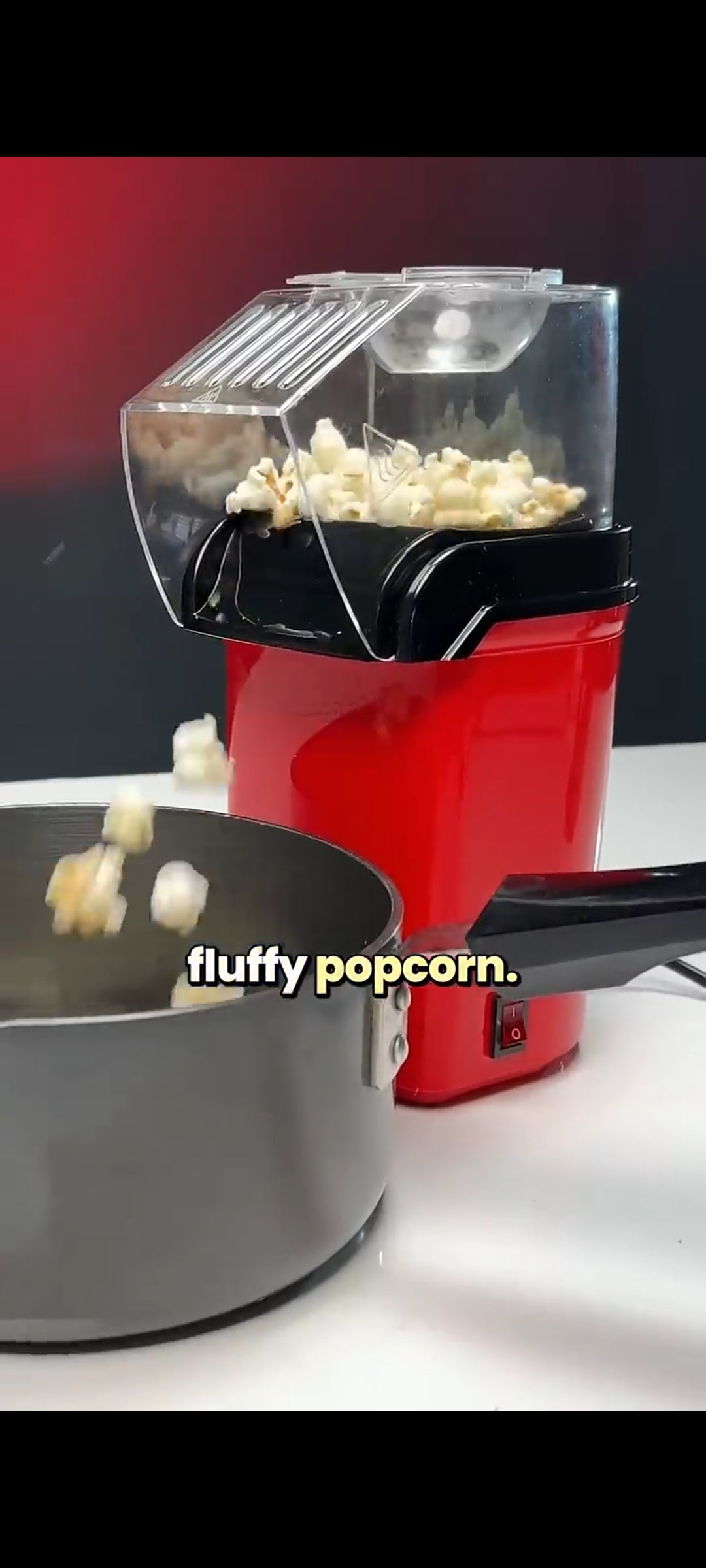 Electric popcorn maker machine